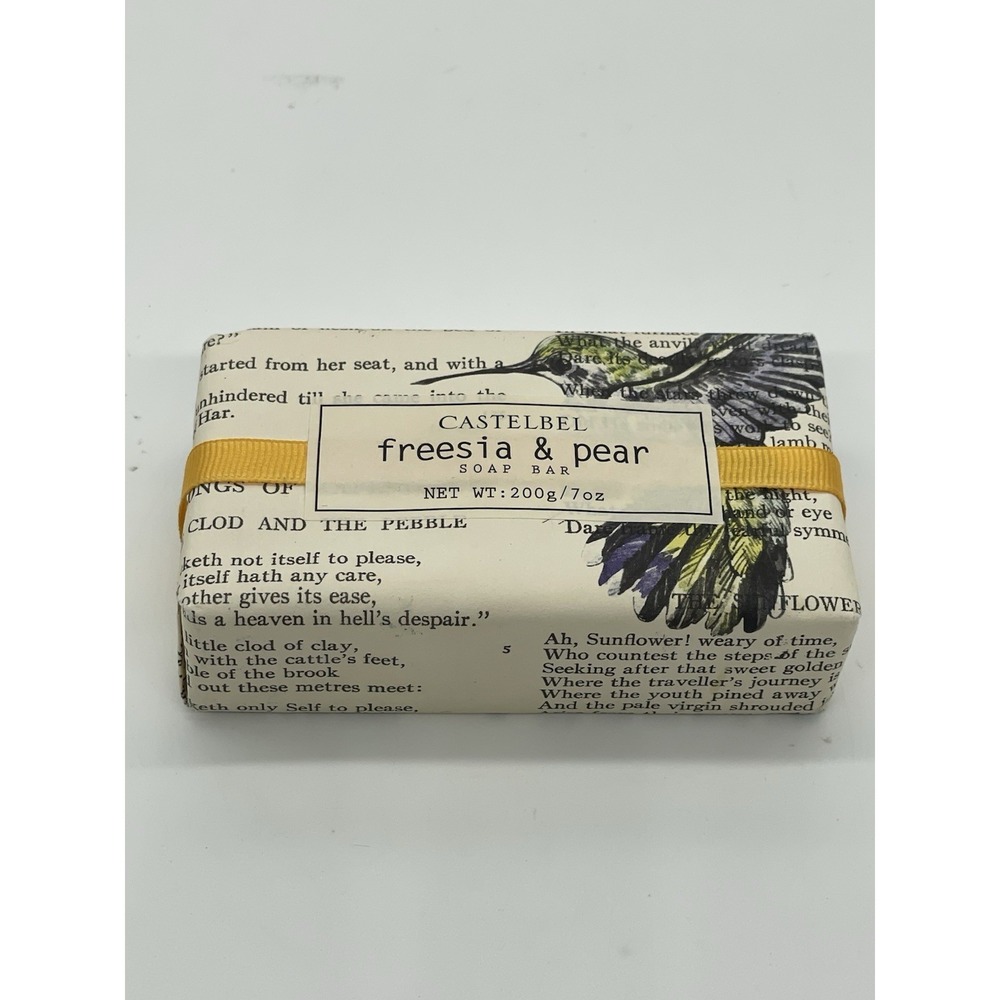 Castelbel Freesia & Pear Soap Bar 7 Oz. New England Bath‎ Beauty